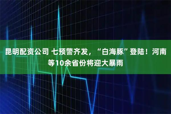 昆明配资公司 七预警齐发，“白海豚”登陆！河南等10余省份将迎大暴雨